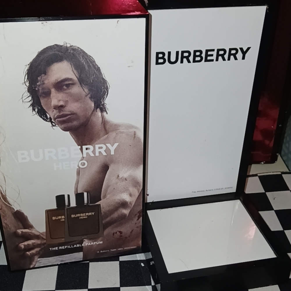 Burberry Hero Eau de Parfum  Display Starring Adam Driver **Rare Find**